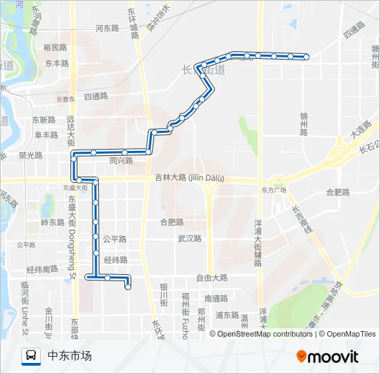 132路 Bus Line Map