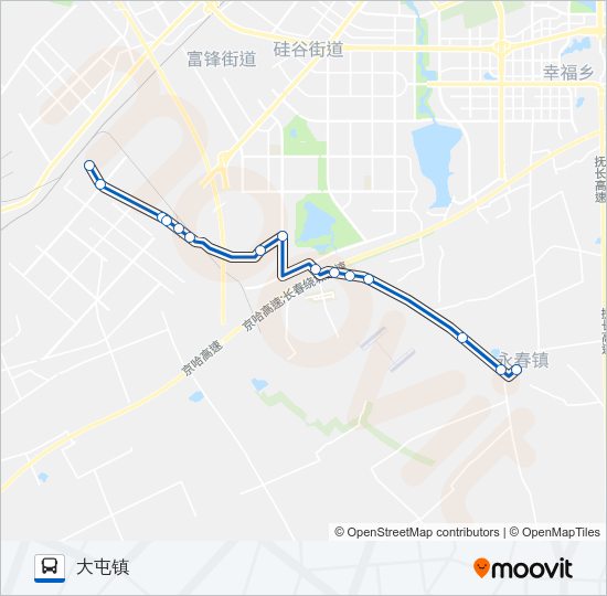 公交133路的线路图