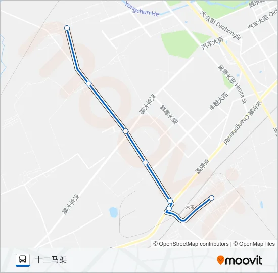 134路 Bus Line Map