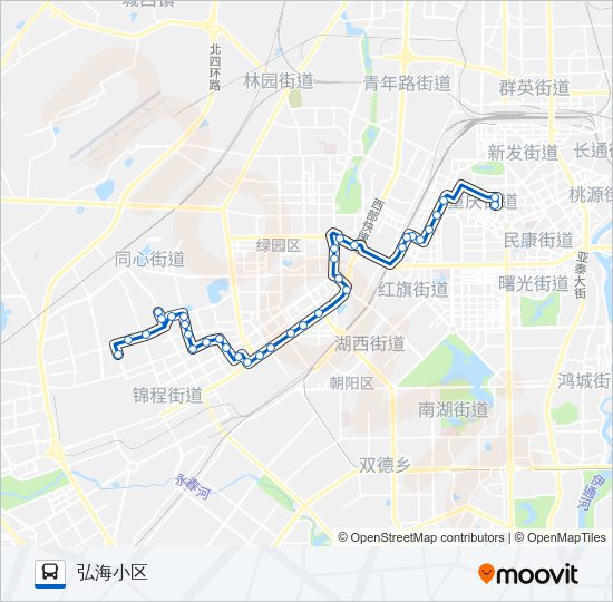 公交135路的线路图
