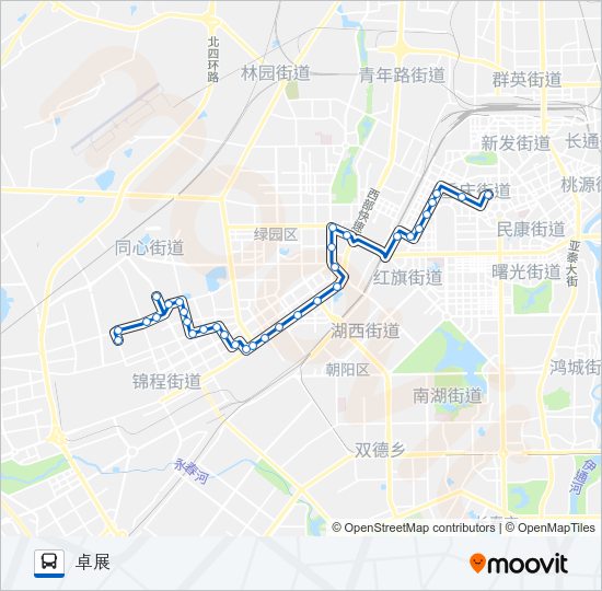 公交135路的线路图
