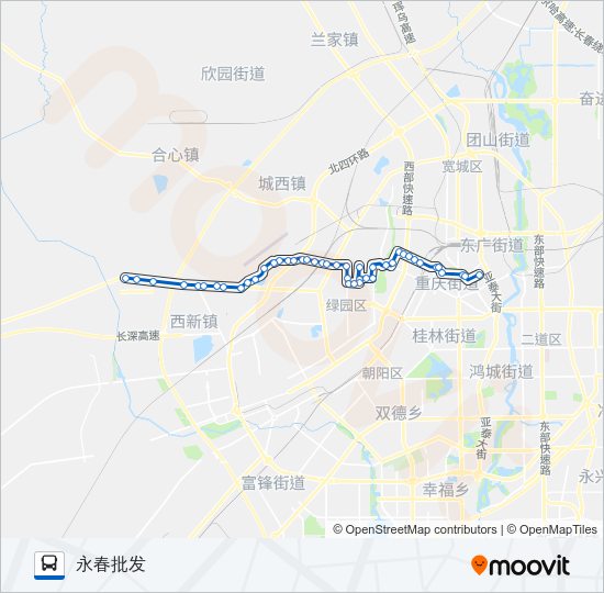 137路 Bus Line Map