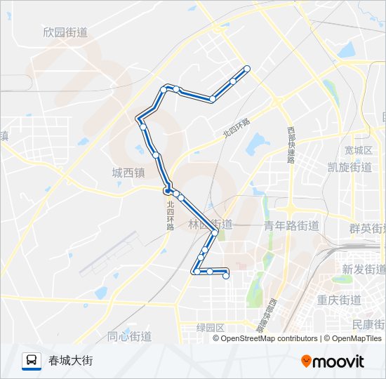 公交140路的线路图
