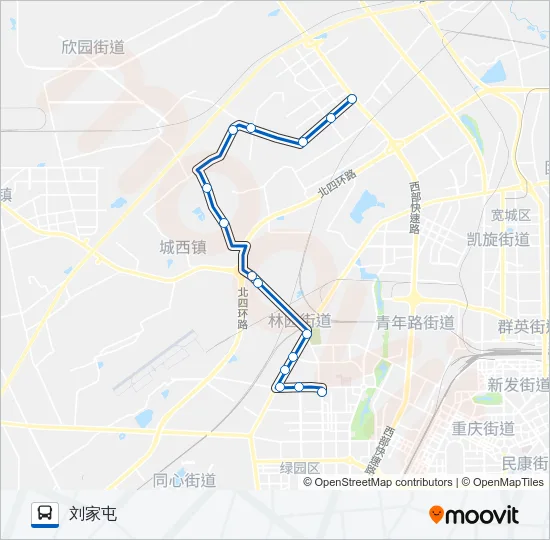 140路 Bus Line Map