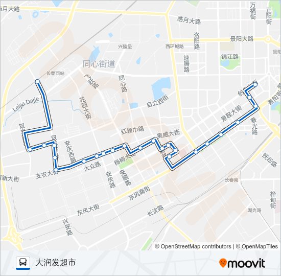 公交150路的线路图