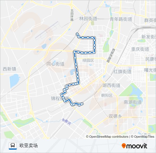 公交151路的线路图