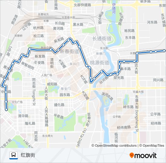 公交152路的线路图