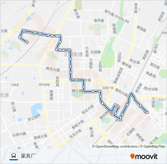 公交155路的线路图