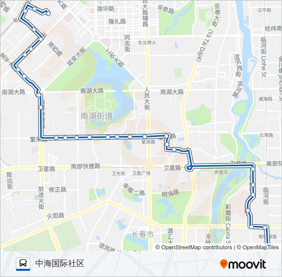 公交162路的线路图