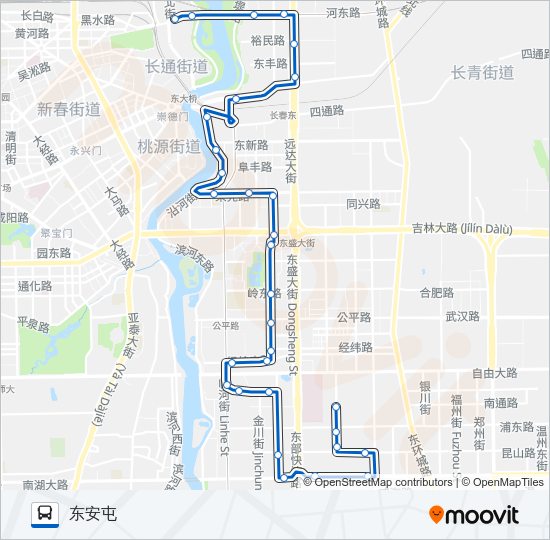 公交165路的线路图