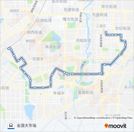 公交170路的线路图