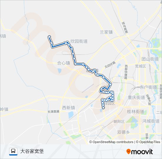 公交171路的线路图