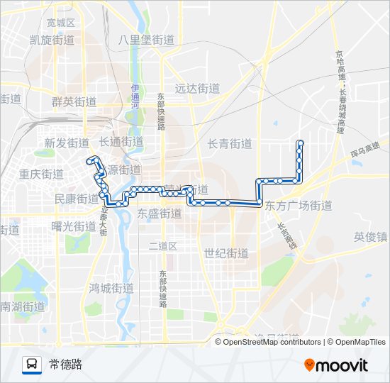 公交172路的线路图