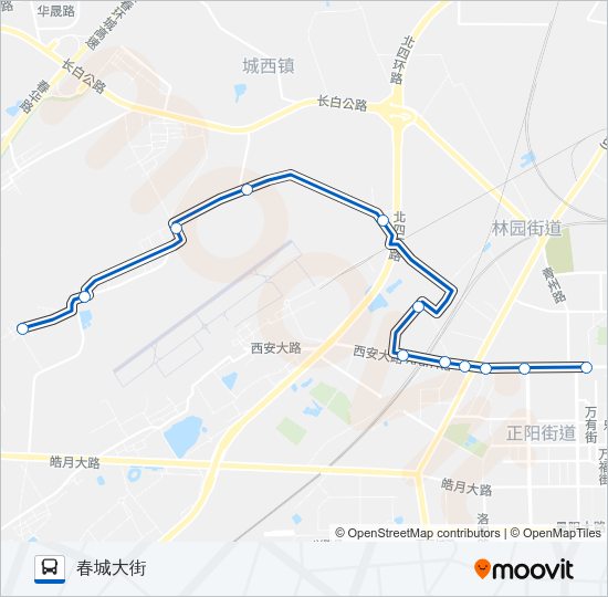 公交174路的线路图