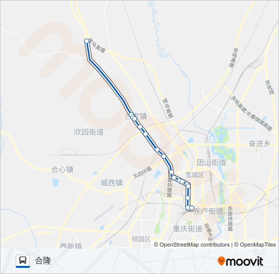 公交176路的线路图