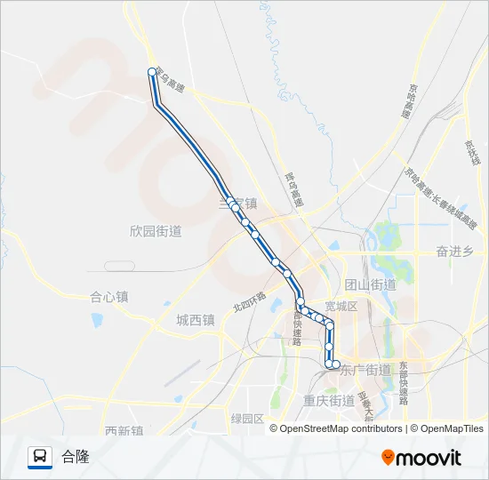 176路 Bus Line Map