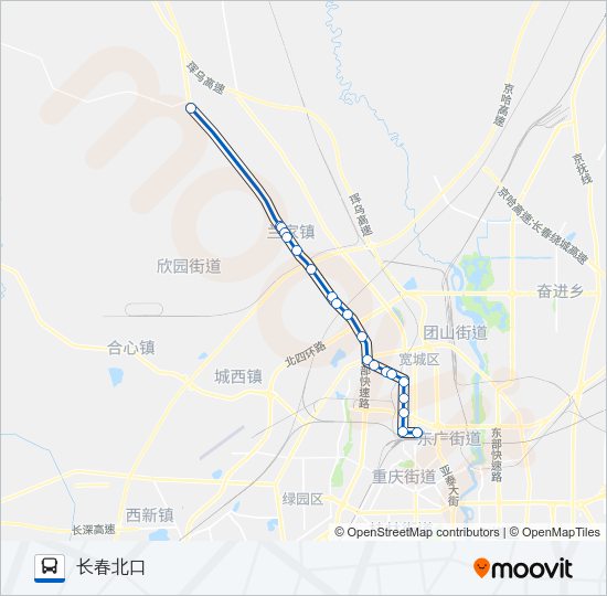 公交176路的线路图