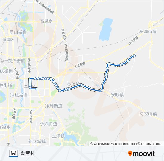 公交181支路的线路图
