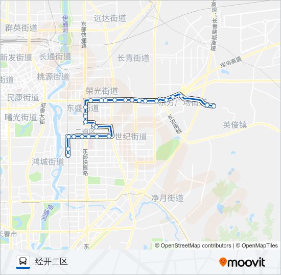 公交182路的线路图