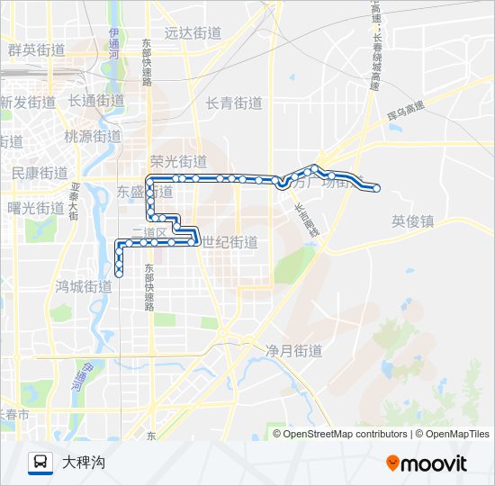 公交182路的线路图