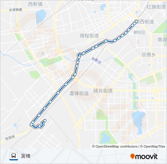 公交184路的线路图