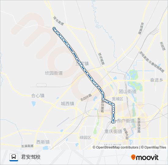 185路 Bus Line Map