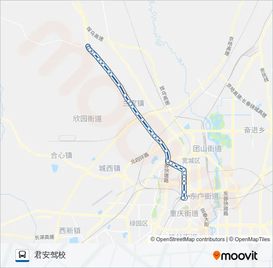185路 Bus Line Map
