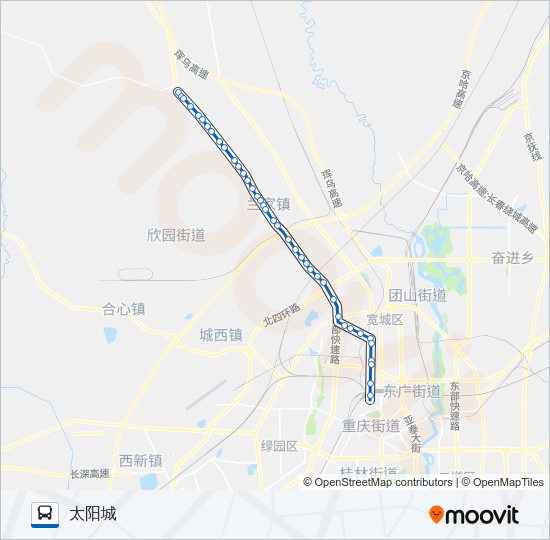 185路 Bus Line Map