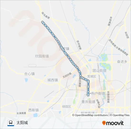 公交185路的线路图
