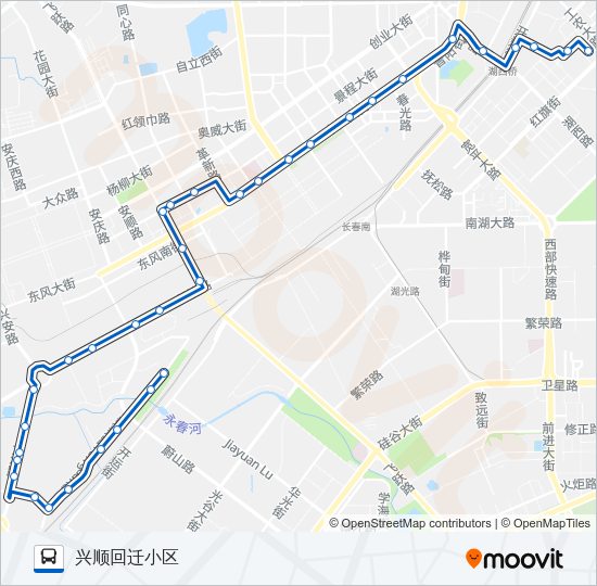 公交188路的线路图