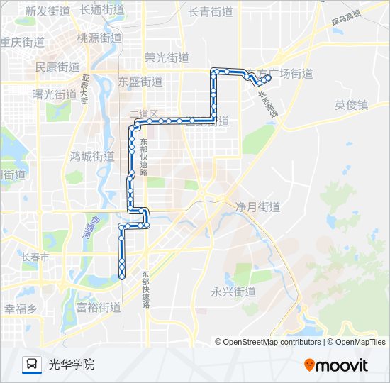 公交190路的线路图