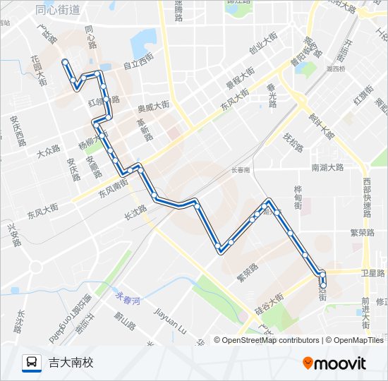公交195路的线路图