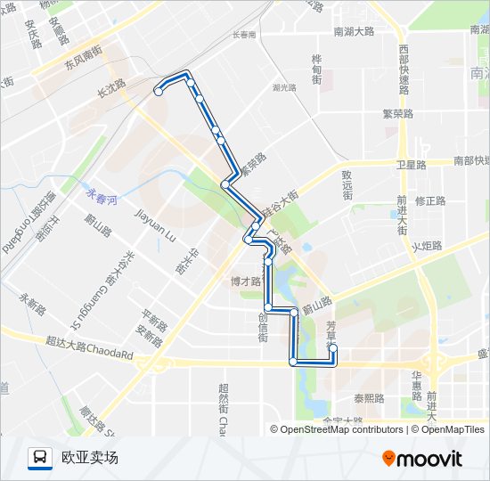 公交201路的线路图
