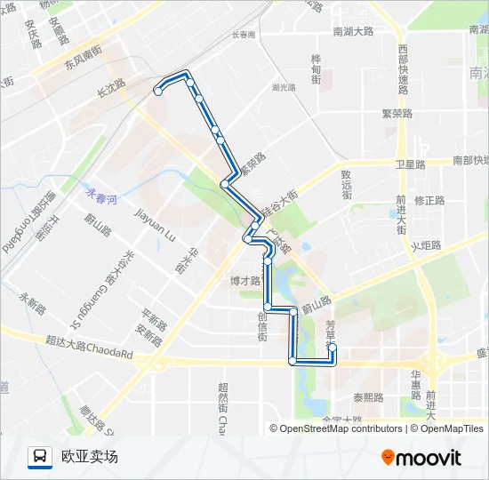 公交201路的线路图