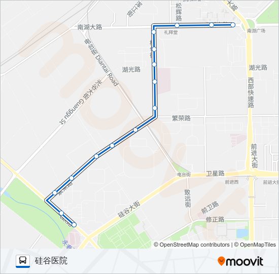 公交212路的线路图