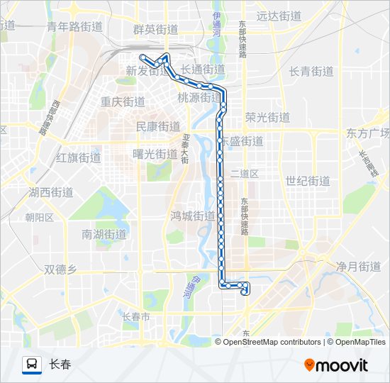 公交225路的线路图