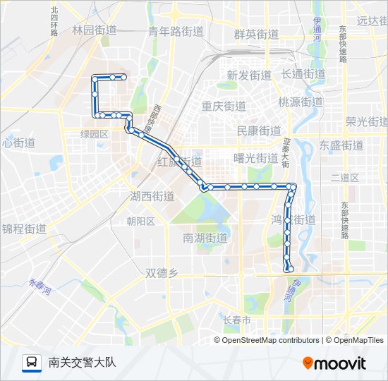 公交228路的线路图