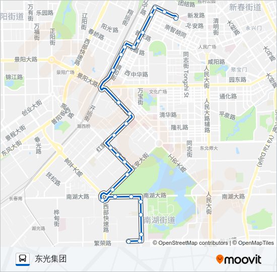 公交230路的线路图