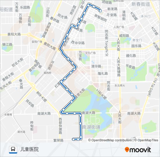 公交230路的线路图