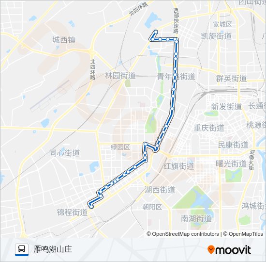 公交231路的线路图