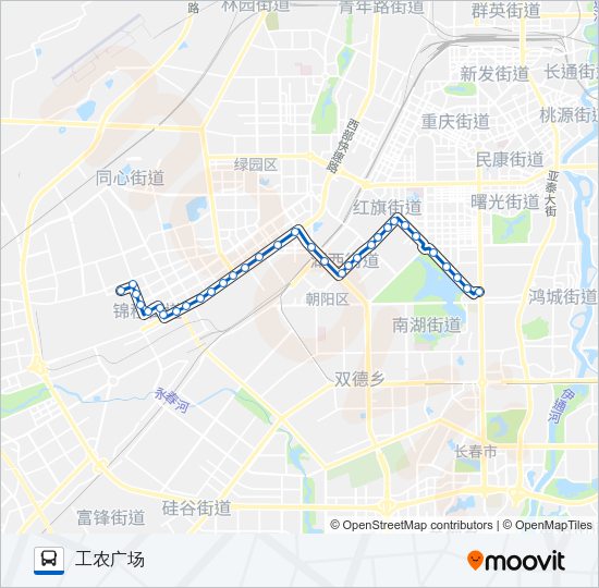 公交232路的线路图