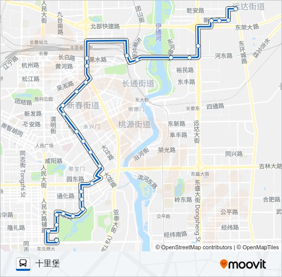 公交241路的线路图