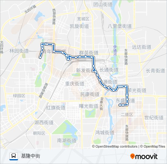 公交243路的线路图