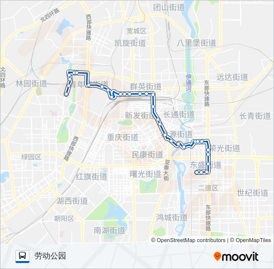 公交243路的线路图