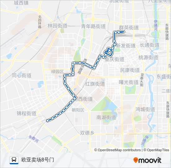 245路 Bus Line Map