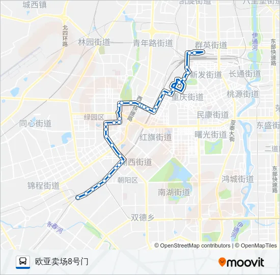 245路 Bus Line Map