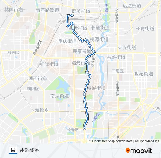 公交246路的线路图