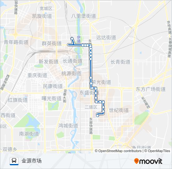 公交248路的线路图