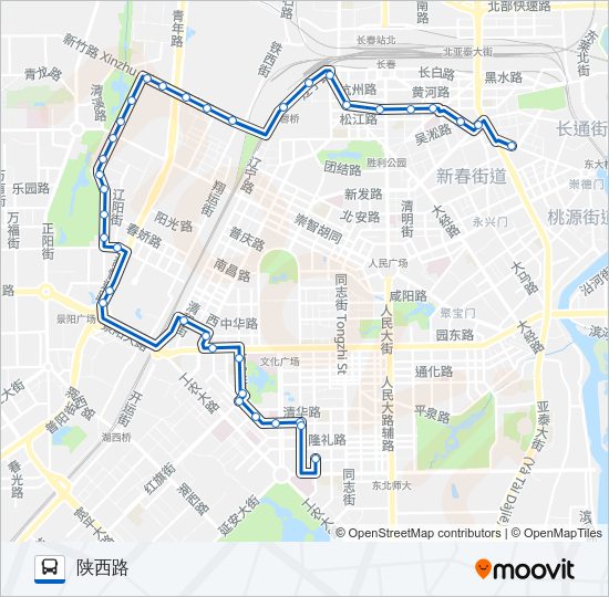 公交253路的线路图