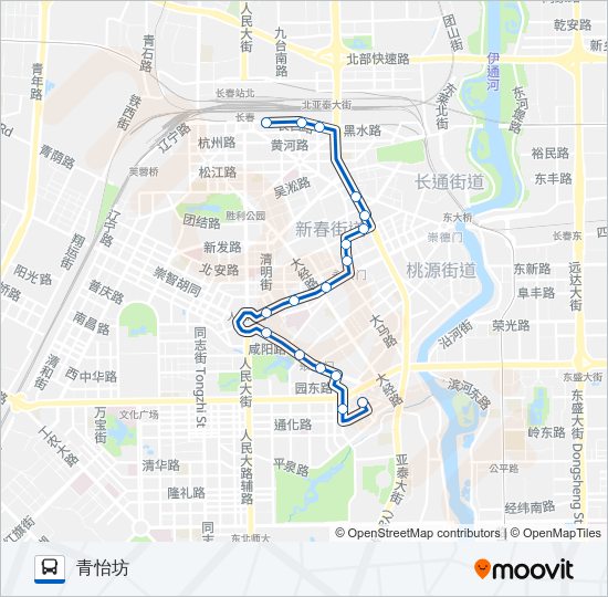 256路 Bus Line Map
